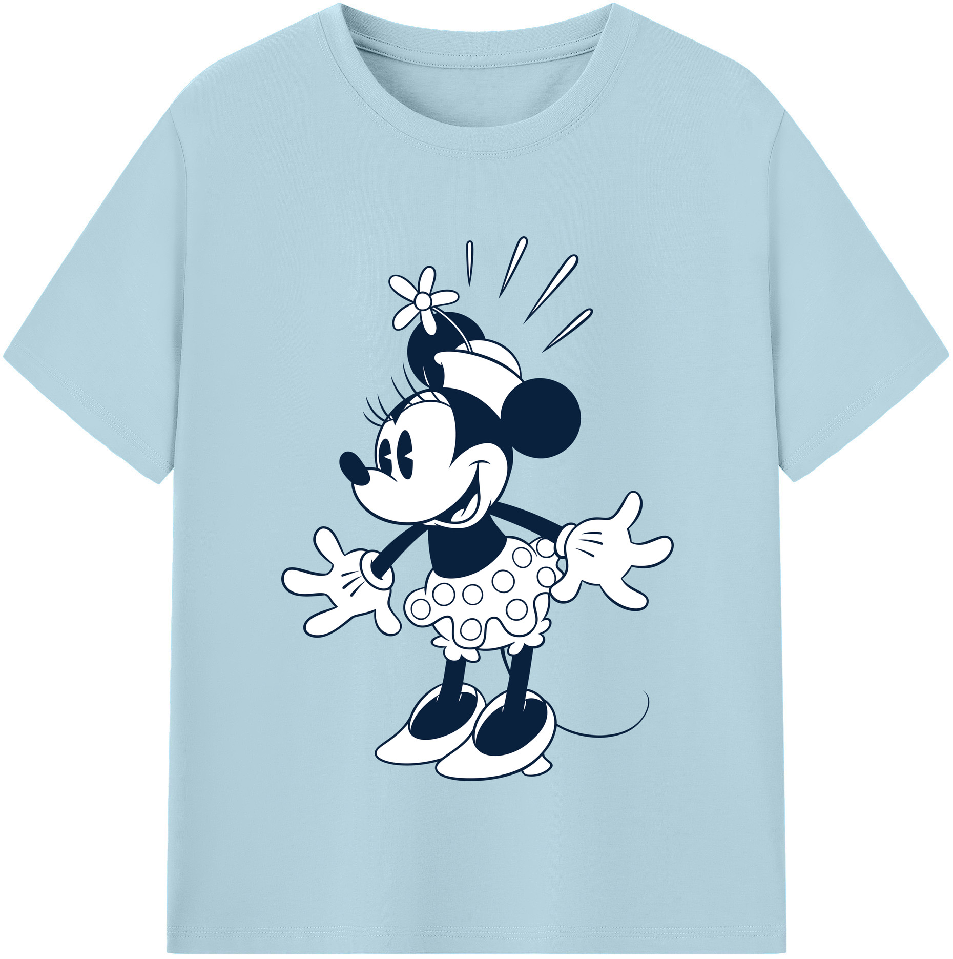（画像用） ミッキーマウス Mickey Mouse 綿100％半袖Tシャツ（フロントプリント）